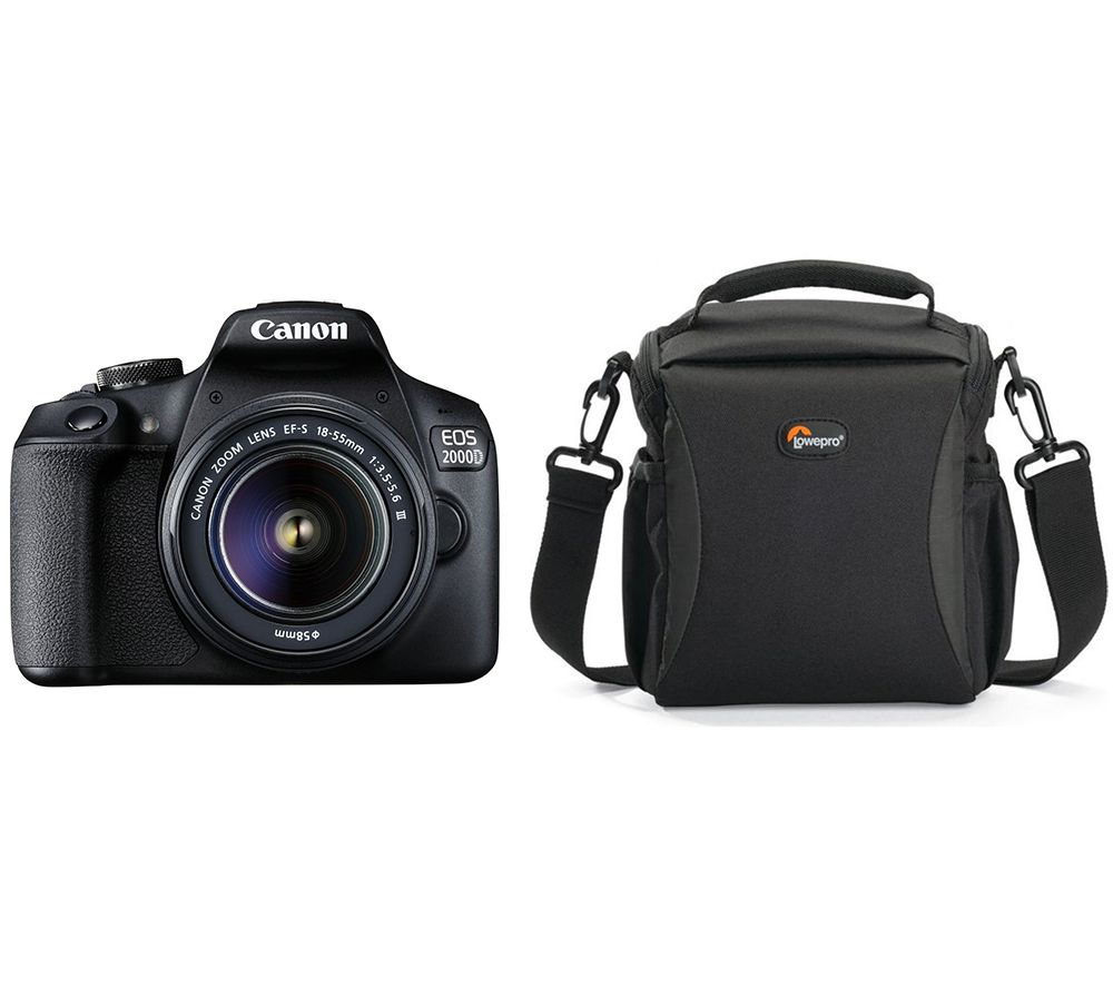 CANON EOS 2000D DSLR Camera, Lens & Bag Bundle