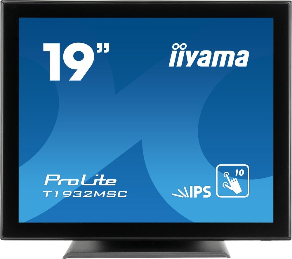 IIYAMA ProLite T1932MSC-B5AG 19" IPS LCD Touchscreen Monitor - Black, Black