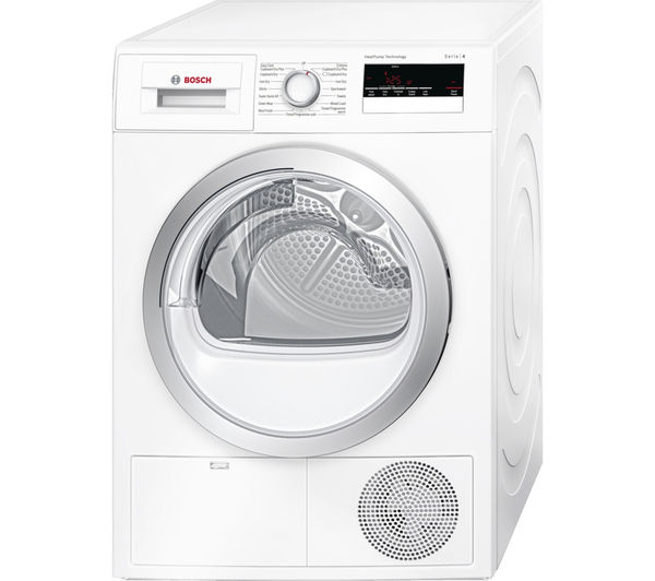 Bosch Tumble Dryer WTH85200GB Heat Pump  - White, White