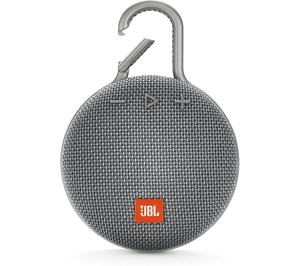 JBL Clip 3 Portable Bluetooth Speaker - Grey, Grey