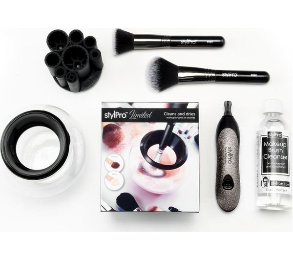 STYLPRO Makeup Brush Cleaner & Dryer Gift Set - Glitter