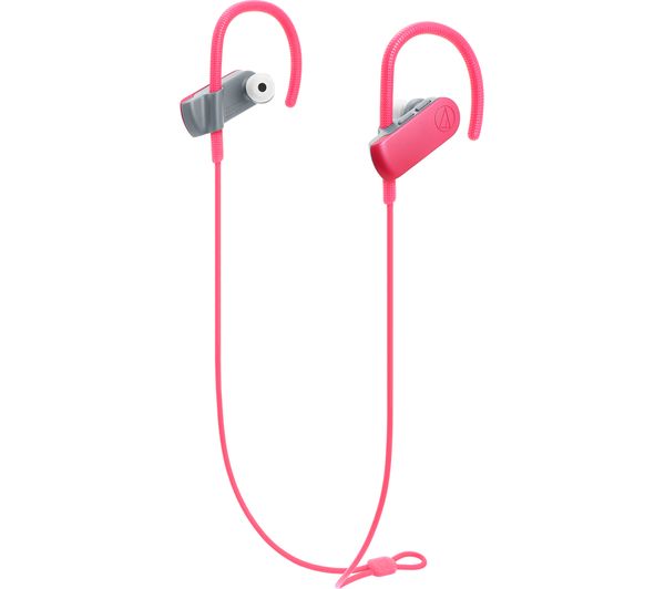 AUDIO TECHNICA SonicSport ATH-SPORT50BTPK Wireless Bluetooth Headphones - Pink, Pink