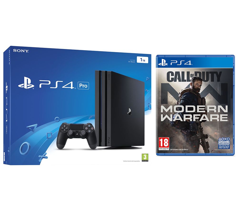 SONY PlayStation 4 Pro & Call of Duty: Modern Warfare (2019) Bundle - Black, Black