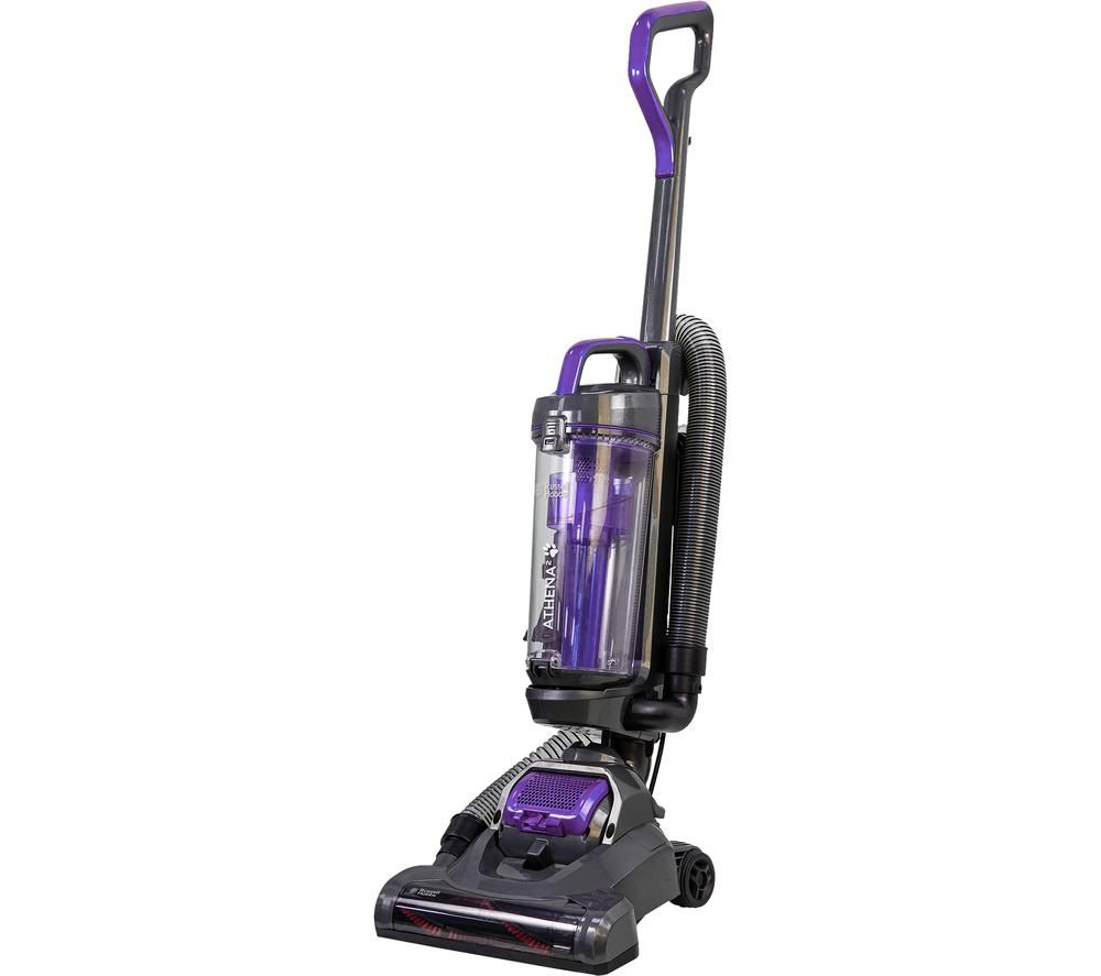 RUSSELL HOBBS Athena RHUV5601 Upright Bagless Vacuum Cleaner - Spectrum Grey & Purple, Grey