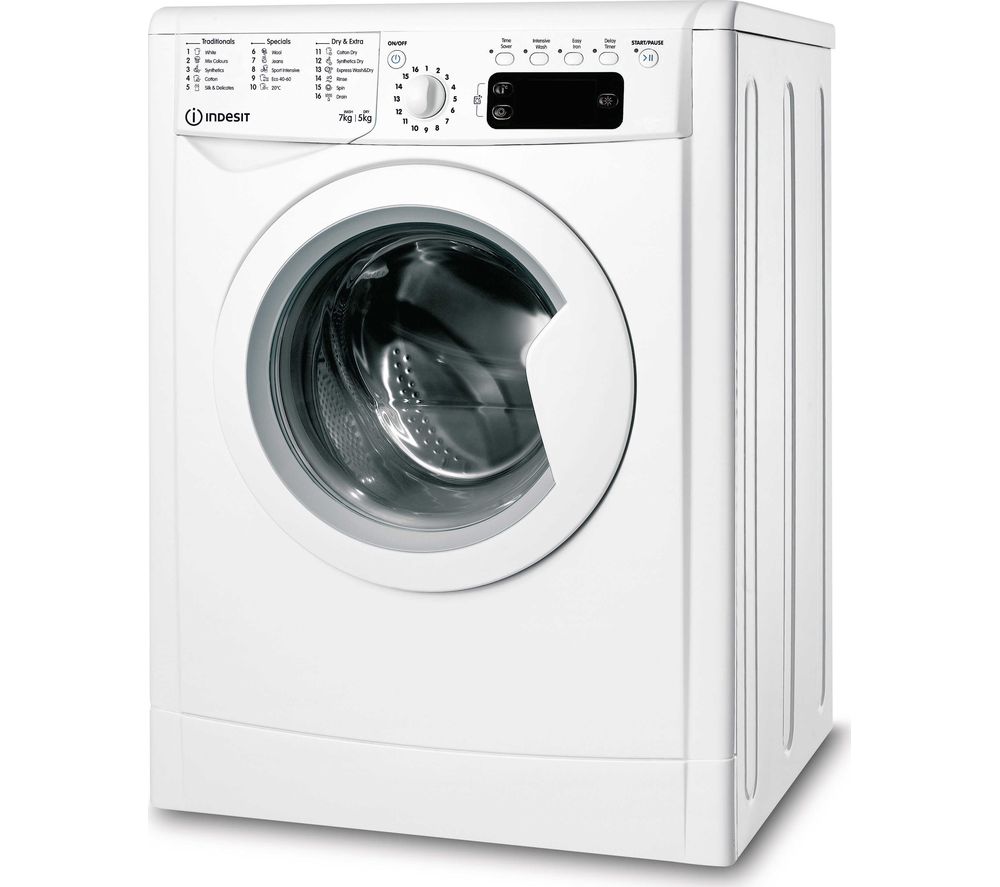 INDESIT EcoTime IWDD 75125 UK N 7 kg Washer Dryer - White, White