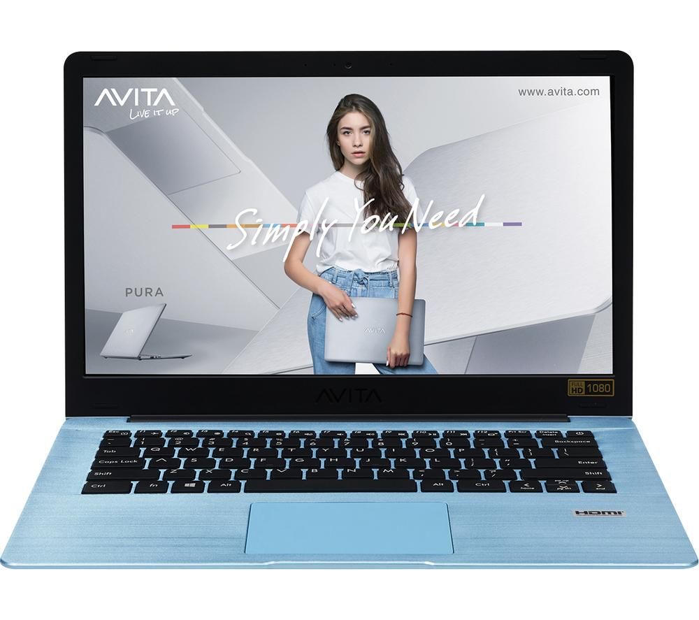 AVITA Pura 14" Laptop - AMD Ryzen 3, 256 GB SSD, Crystal Blue, Blue