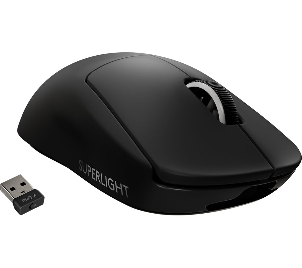 LOGITECH G PRO X Superlight Wireless Optical Gaming Mouse, Black
