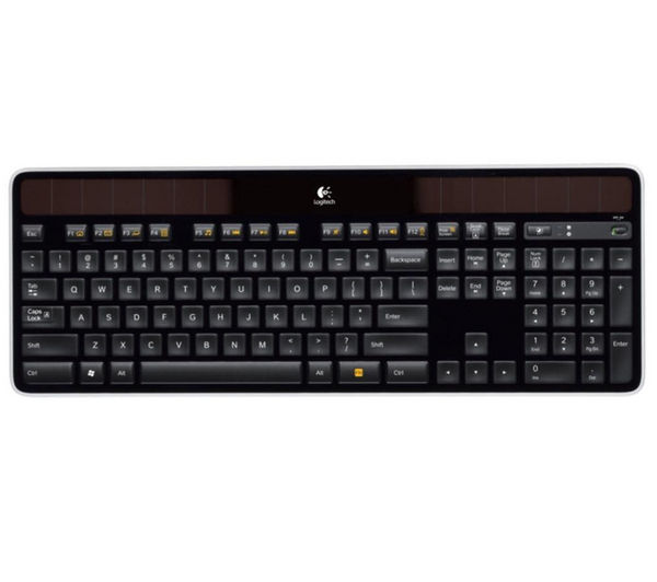 LOGITECH K750 Solar Wireless Keyboard - Black, Black