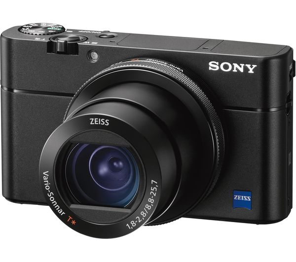 SONY Cyber-shot DSC-RX100M5 High Performance Compact Camera - Black, Black