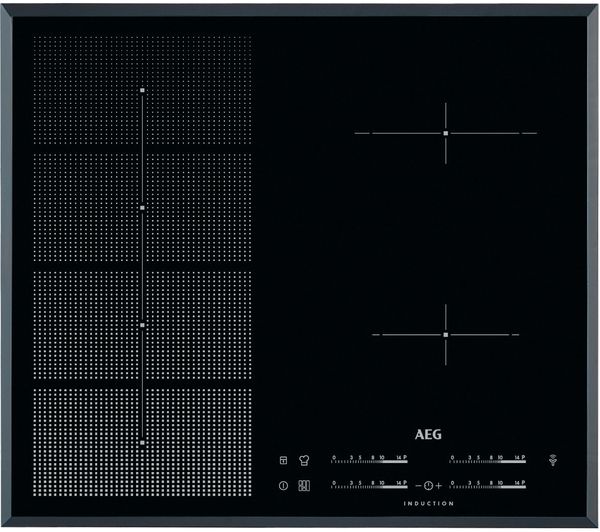 AEG HKP65410FB Electric Induction Hob - Black, Black