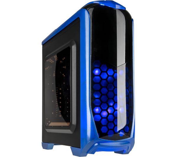 KOLINK Aviator ATX Mid-Tower PC Case - Blue, Blue