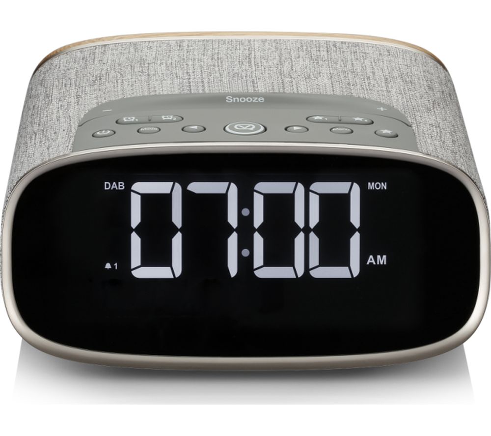 VQ Lark DAB Bluetooth Clock Radio - Oak