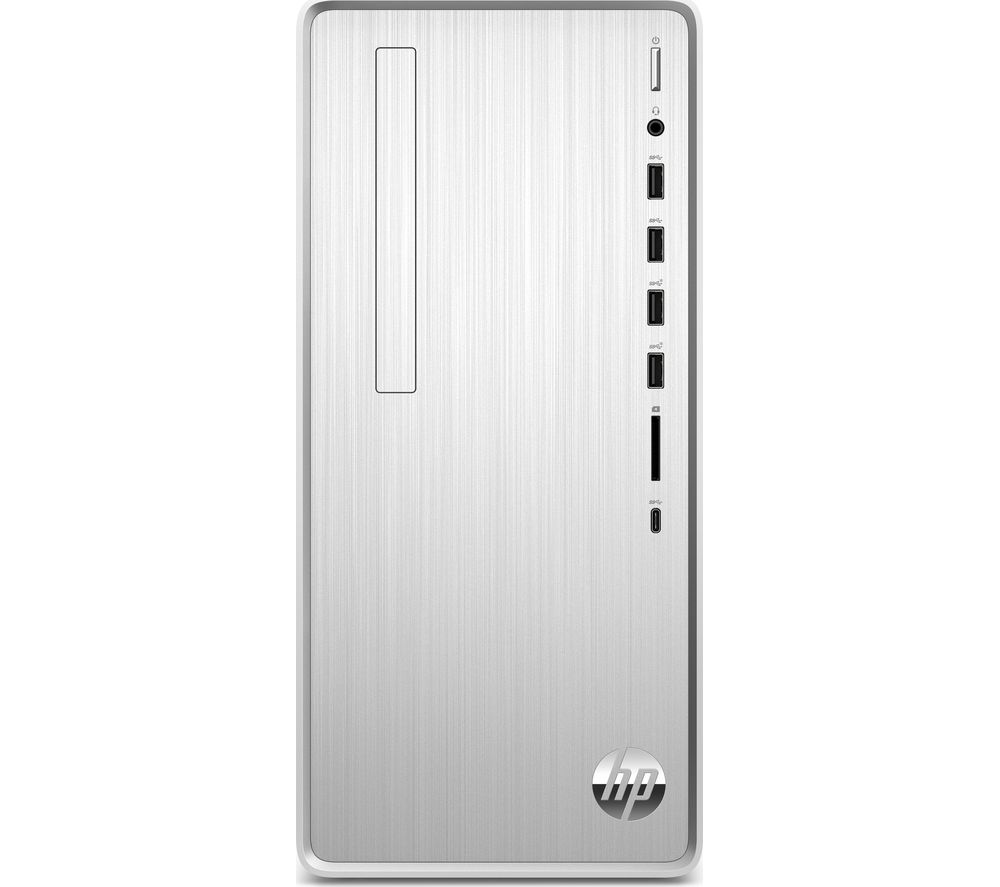 HP Pavilion TP01-1008na Desktop PC - Intel®Core i5, 1 TB HDD & 256 GB SSD, Silver, Silver
