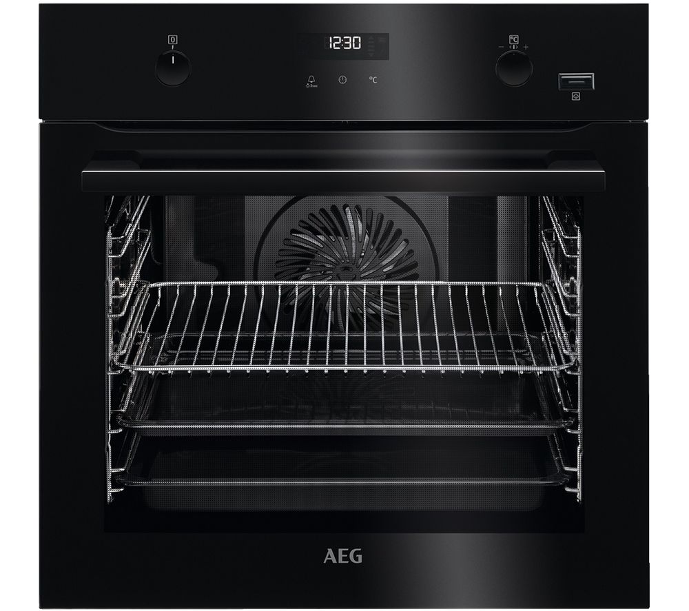 AEG SteamBake BPE556220B Electric Oven - Black, Black