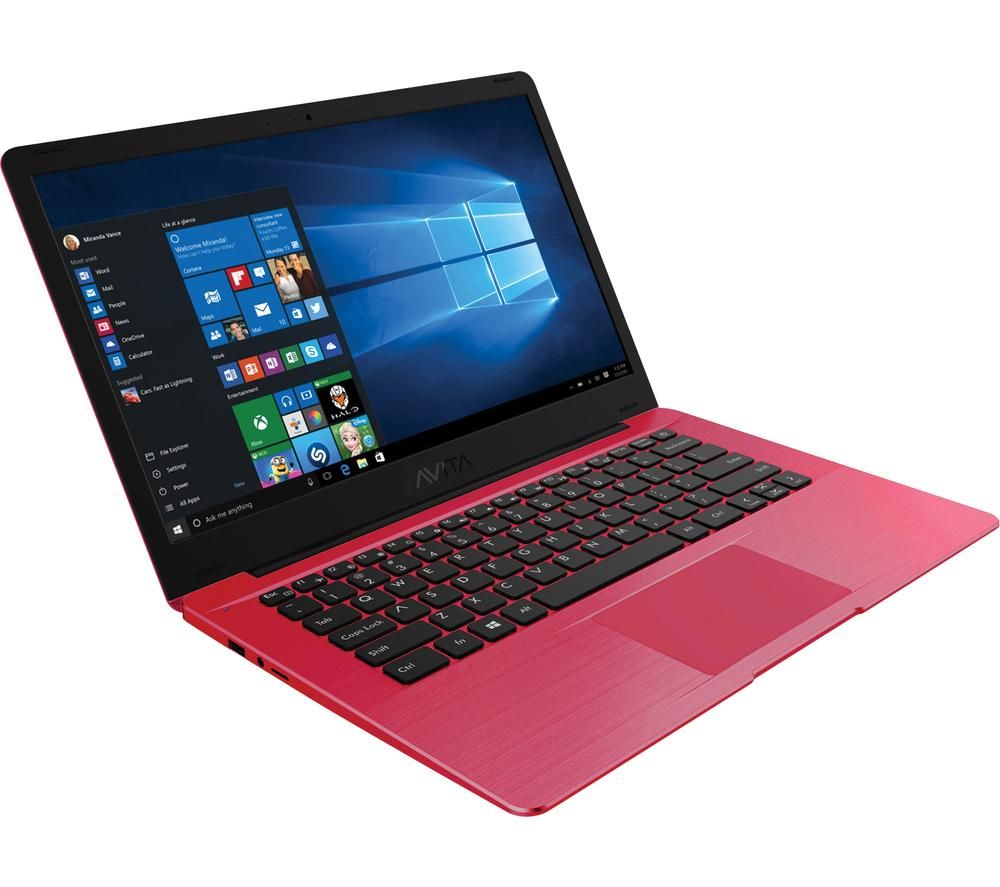 AVITA Pura 14" Laptop - AMD Ryzen 3, 256 GB SSD, Sugar Red, Red