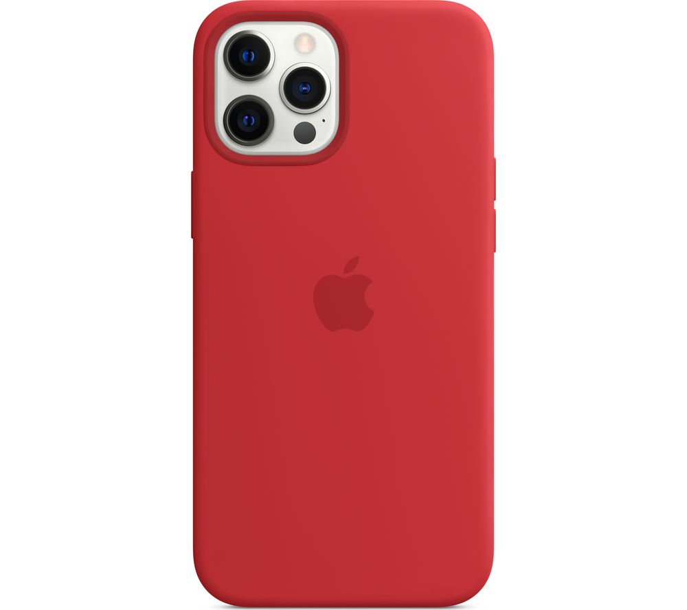 APPLE iPhone 12 Pro Max Silicone Case with MagSafe - (PRODUCT)RED, Red