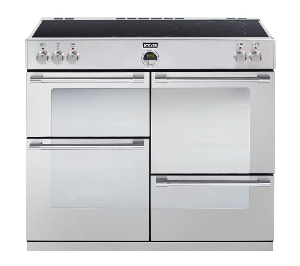 STOVES Sterling 1000Ei Electric Induction Range Cooker - Stainless Steel, Stainless Steel