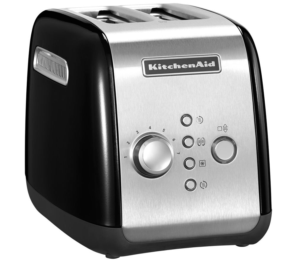 KITCHENAID 5KMT221BOB 2-Slice Toaster - Black, Black
