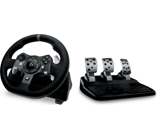 LOGITECH Driving Force G920 Xbox & PC Racing Wheel & Pedals - Black