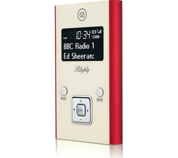 VQ Blighty VQ-PDR-RD Portable DAB+/FM Radio - Red, Red