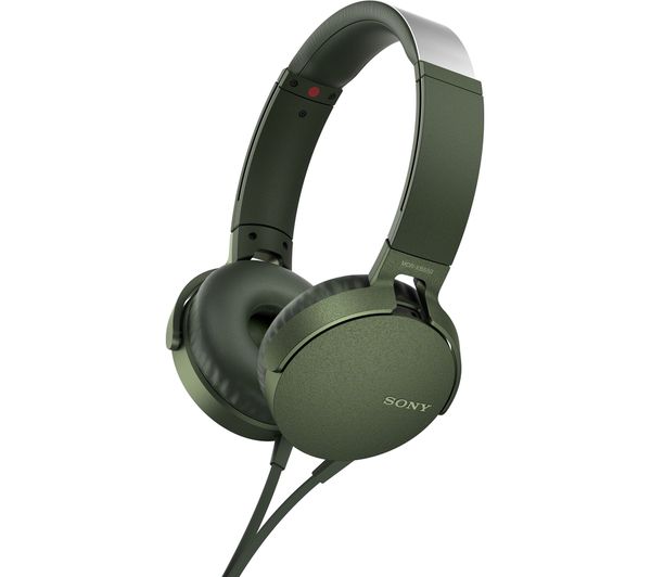 SONY Extra Bass MDR-XB550AP Headphones - Green, Green