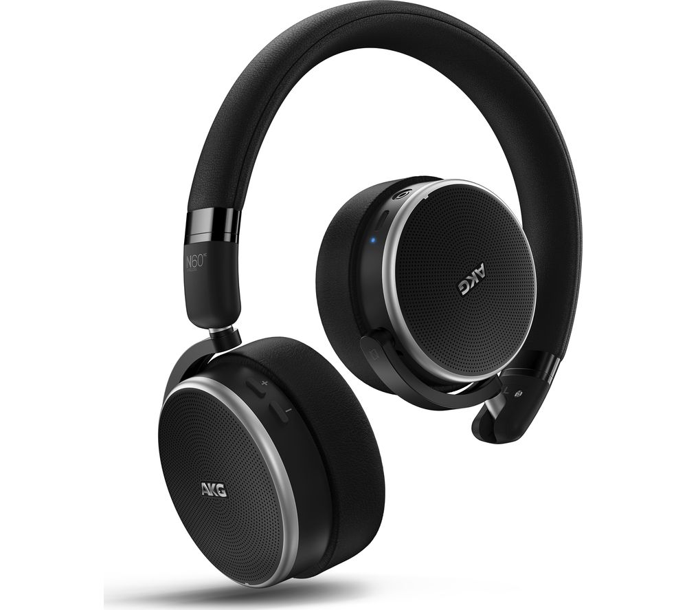 AKG N60NC Bluetooth Wireless Noise-Cancelling Headphones - Black, Black