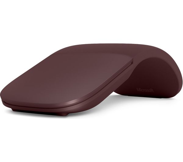 MICROSOFT Surface Arc BlueTrack Touch Mouse - Burgundy