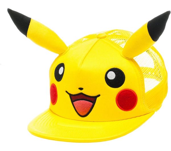POKEMON Pikachu with Ears Snapback Cap - Yellow, Yellow
