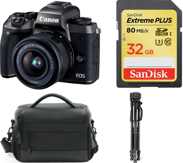 CANON EOS M5 Mirrorless Camera & Accessories Bundle