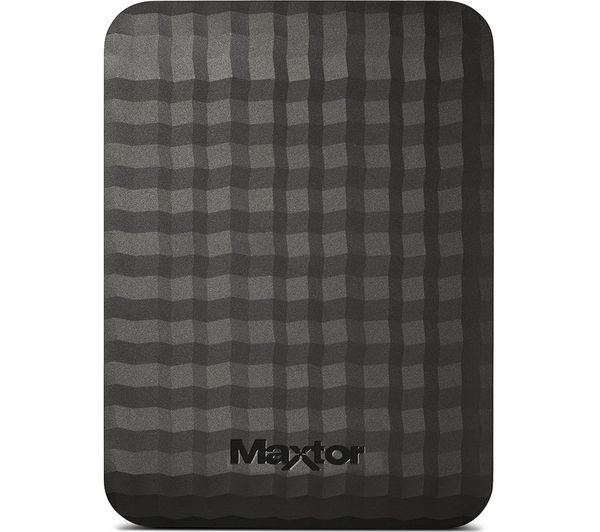 MAXTOR M3 Portable Hard Drive - 500 GB, Black, Black