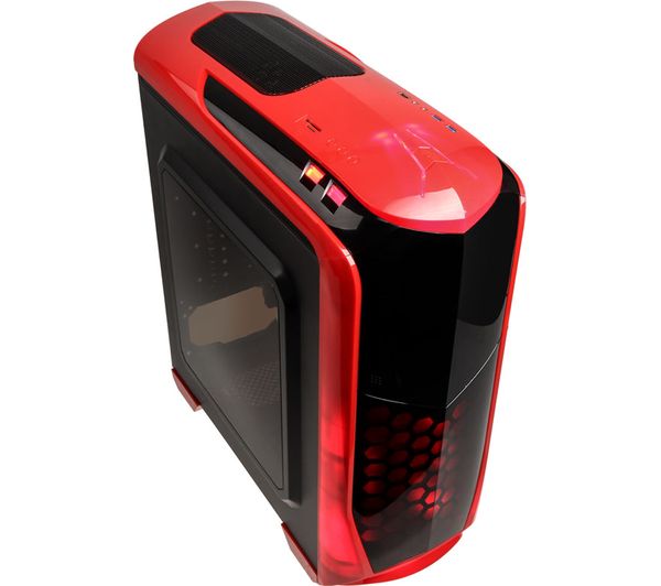 KOLINK Aviator ATX Mid-Tower PC Case - Red, Red