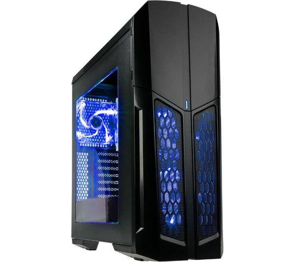 KOLINK Vault ATX Mid-Tower PC Case - Black & Blue, Black