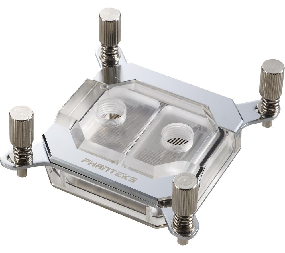 PHANTEKS Glacier C350I CPU Water Block - Mirror Chrome, Silver/Grey