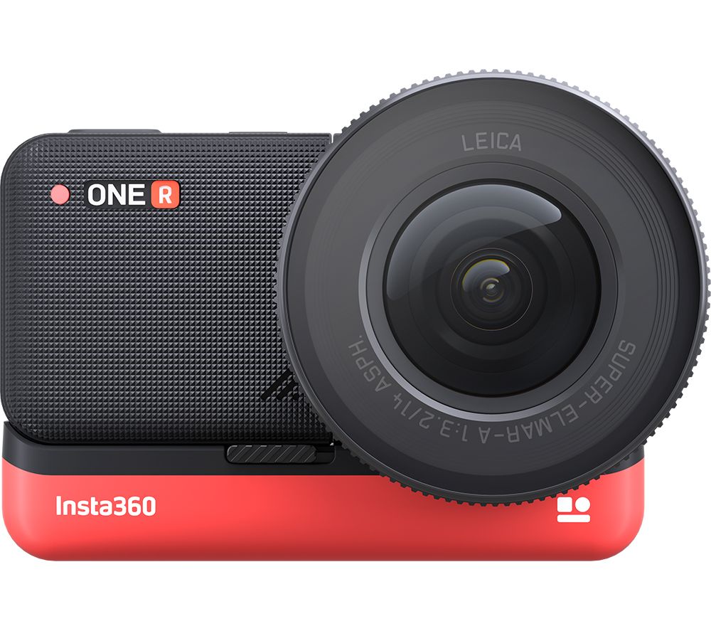 INSTA360 ONE R 1-Inch Edition 5.3K Action Camera - Black & Red, Black