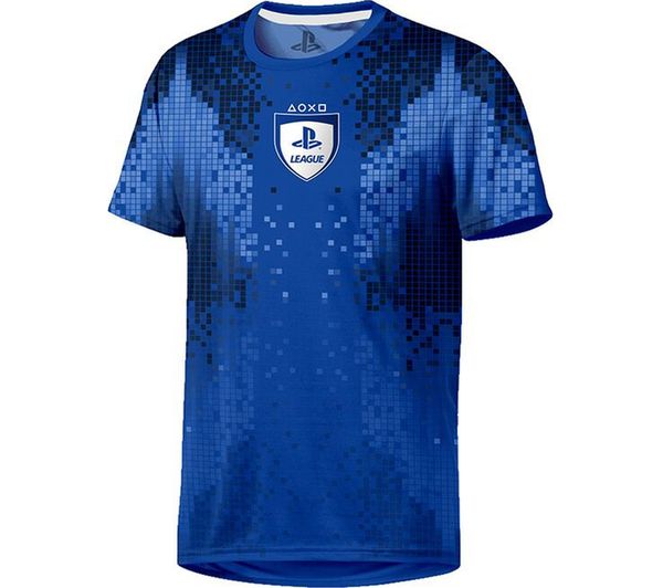 PLAYSTATION E-Sports 8 Bit T-Shirt - XS, Blue, Blue