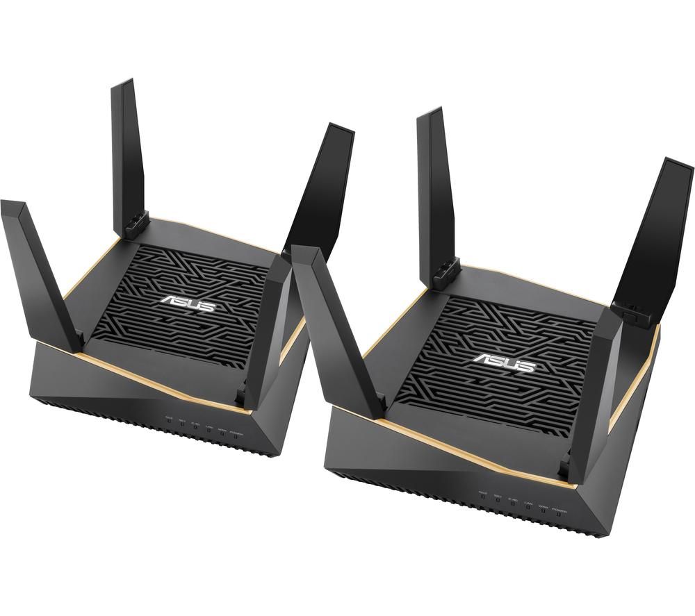 ASUS RT-AX92U Whole Home WiFi System - Twin Pack, Black