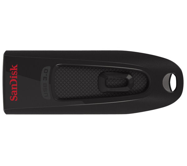 SANDISK Ultra USB 3.0 Memory Stick - 16 GB, Black, Black