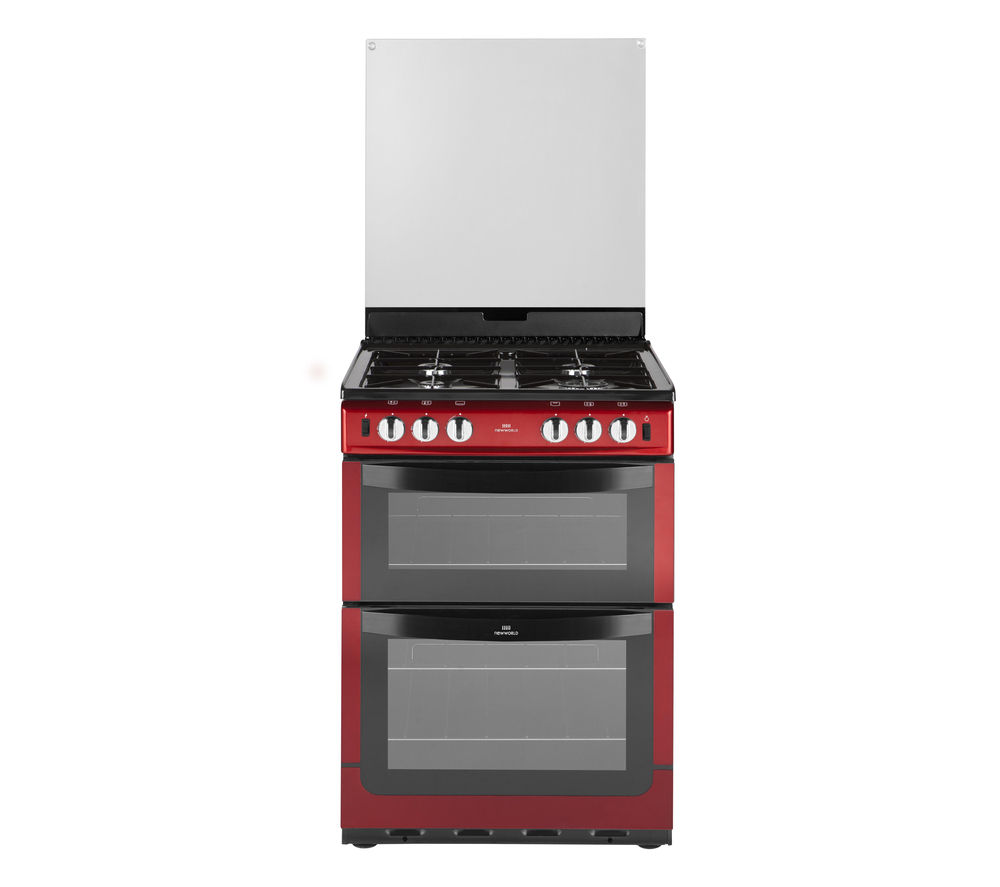 NEW WORLD 601GDOL Gas Cooker - Metallic Red, Red