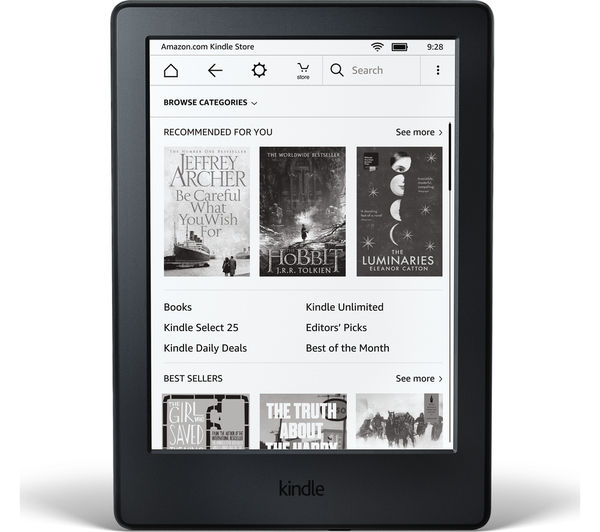 AMAZON Kindle Touch eReader 2016 - Black, Black