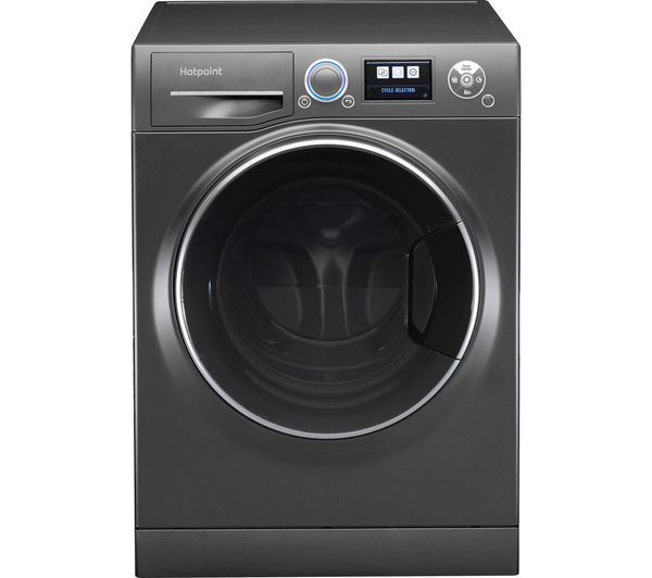 HOTPOINT Ultima S-Line RZ1066B Washing Machine - Black, Black