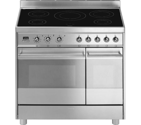 SMEG C92IPX8 90 cm Electric Induction Range Cooker - Stainless Steel, Stainless Steel