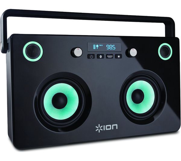 ION Spectraboom Portable Bluetooth Wireless Speaker - Black, Black