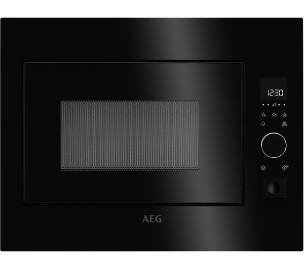 AEG MBE2658S-B Built-in Solo Microwave - Black, Black