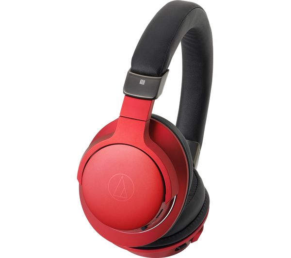 AUDIO TECHNICA ATH-AR5BT Wireless Bluetooth Headphones - Red, Red