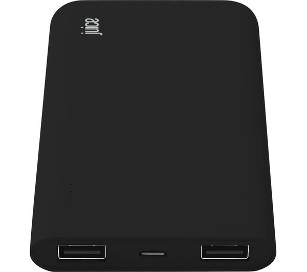 JUICE Slim Portable Power Bank - Black, Black