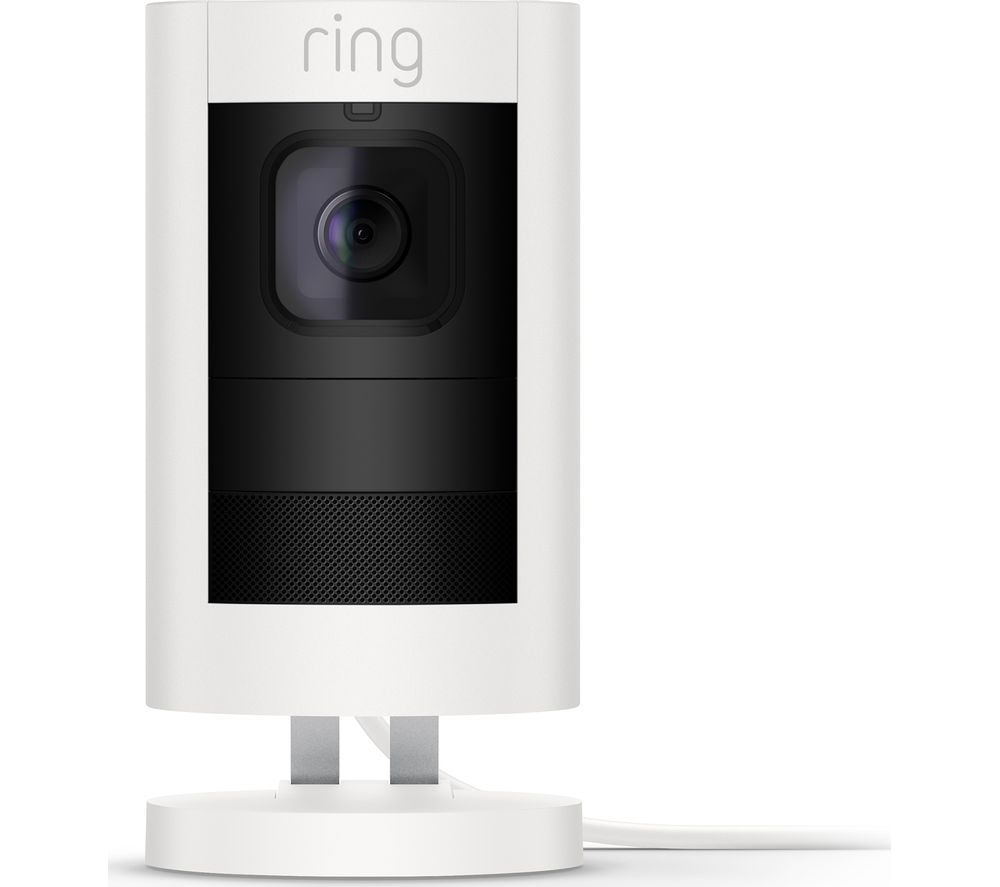 RING Stick Up Cam Wired - White, White