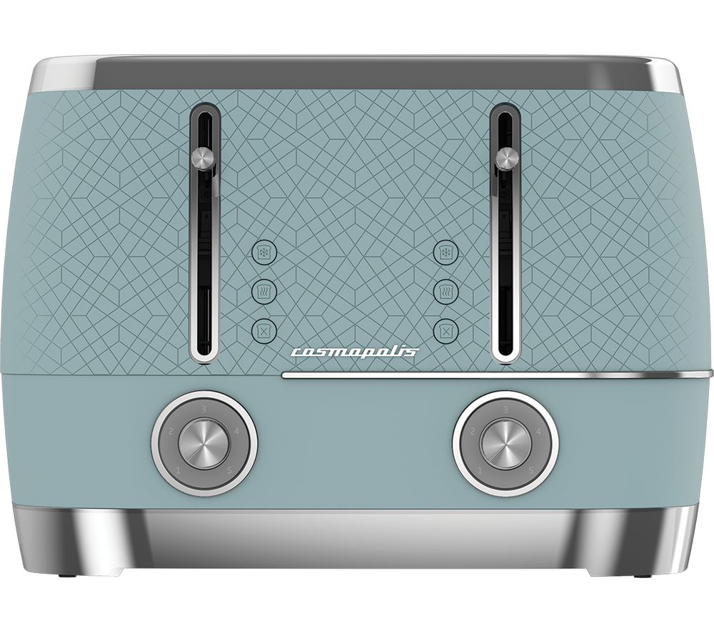 BEKO Cosmopolis TAM8402T 4-Slice Toaster - Blue, Blue