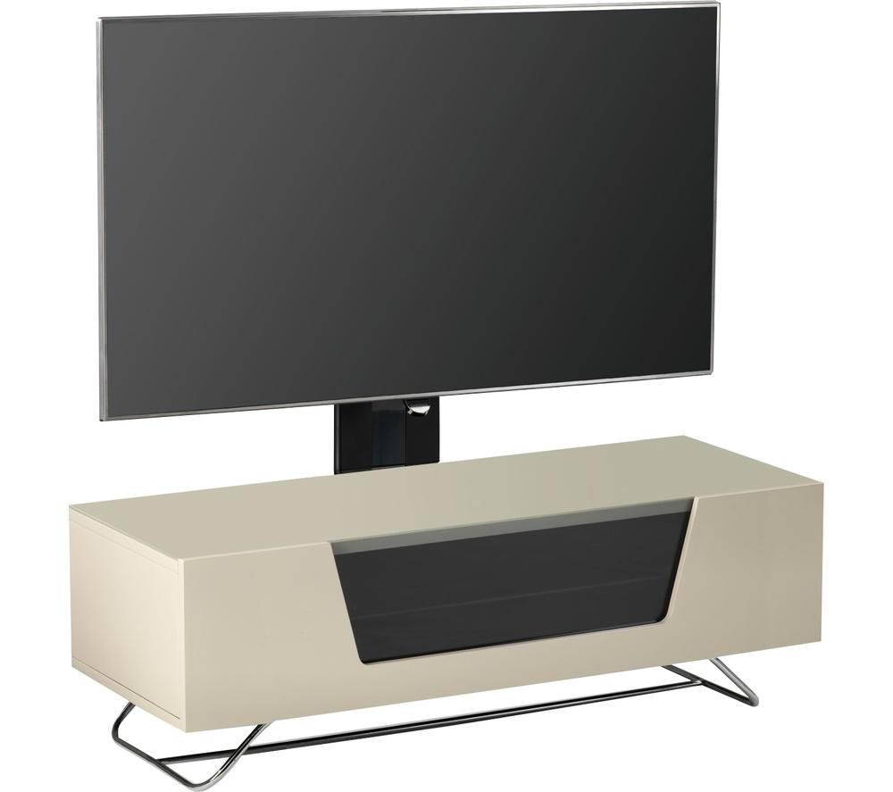 ALPHASON Chromium 2 Cantilever CRO2-1200BKT-IV 1200 mm TV Stand with Bracket - Ivory, Ivory