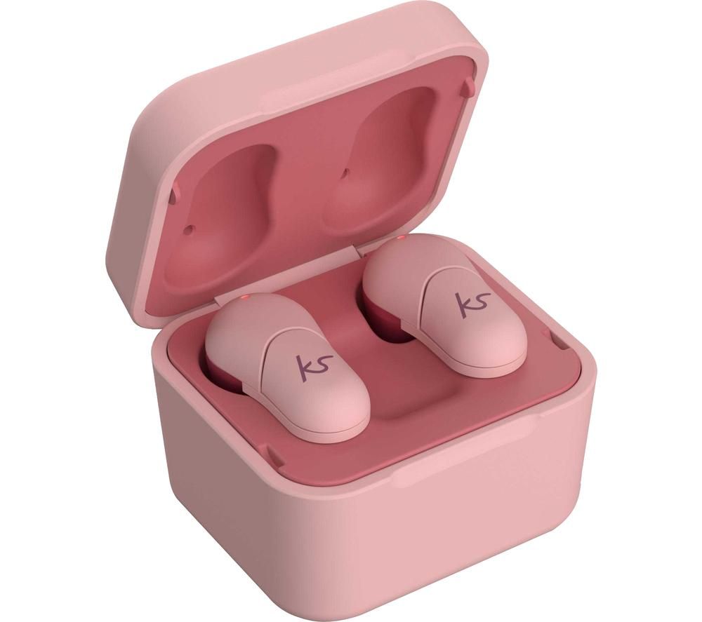 KITSOUND FUNK 35 KSFUN35PI Wireless Bluetooth Earphones - Pink, Pink