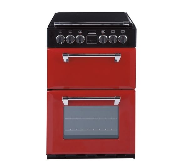 STOVES 550E Mini Range Electric Cooker - Red, Red